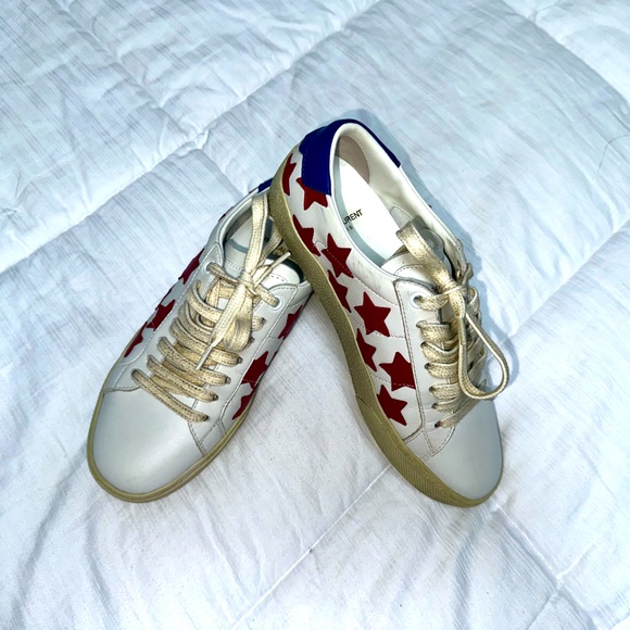 Saint Laurent Star Sneakers size 35.5 - Picture 1 of 8